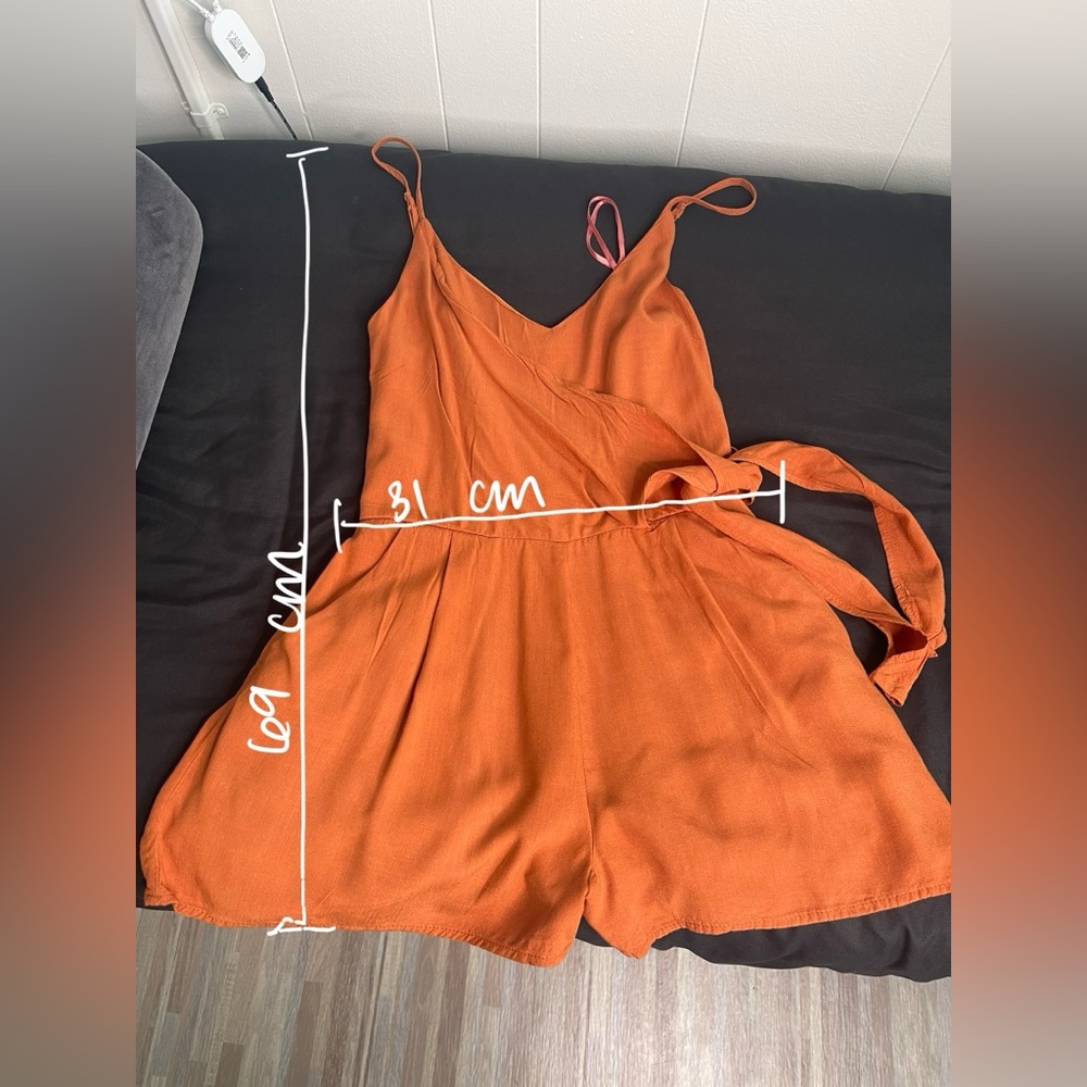 Burnt orange romper
